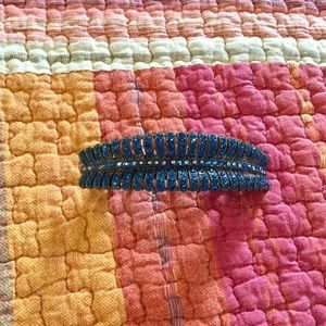 Final sale - Navy blue rhinestone hairpin